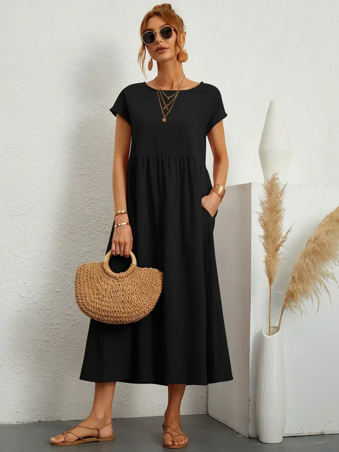Ursina™ | Fluid Midi Dress | The Bellemont Sisters Australia