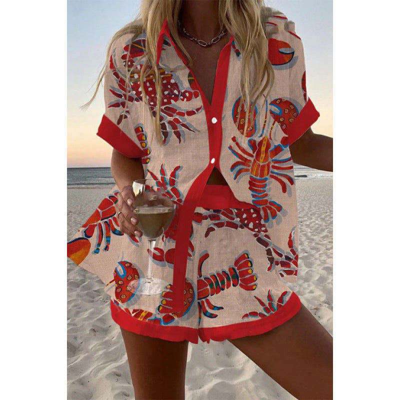Sophia | Relaxed Shirt & Shorts Set – Design 4 | The Bellemont Sisters Australia