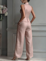 Button-Front Two-Piece Set | The Bellemont Sisters Australia