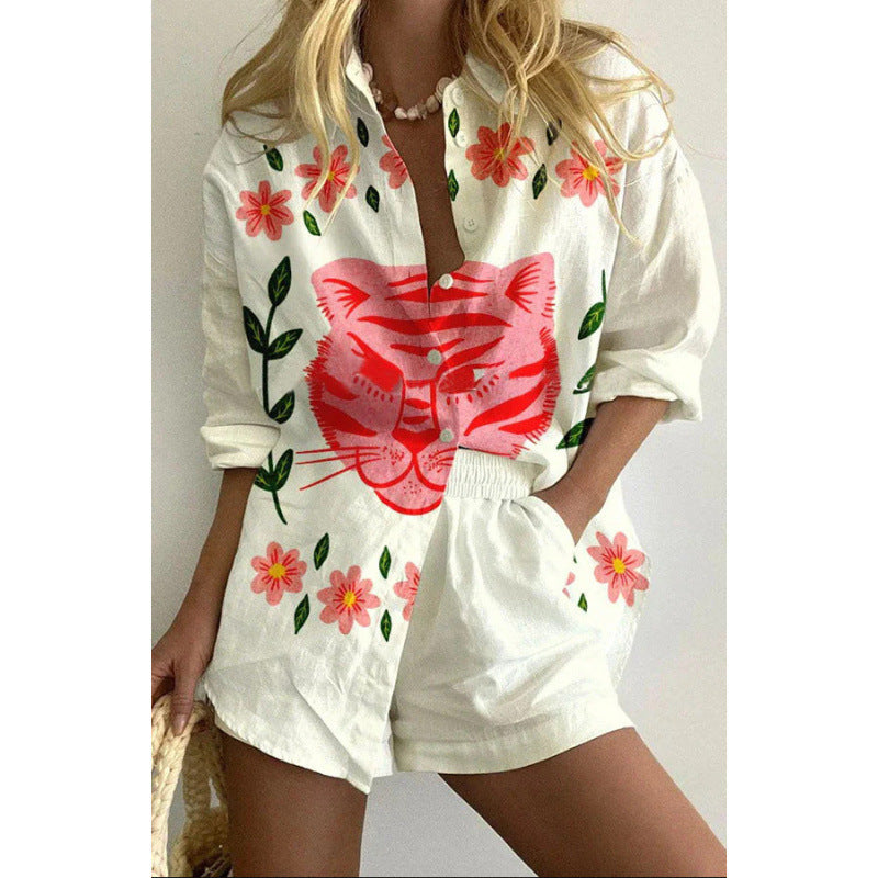 Sophia | Relaxed Shirt & Shorts Set – Design 2 | The Bellemont Sisters Australia