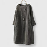 Lorra | Comfortable Midi Dress – Gray | The Bellemont Sisters Australia