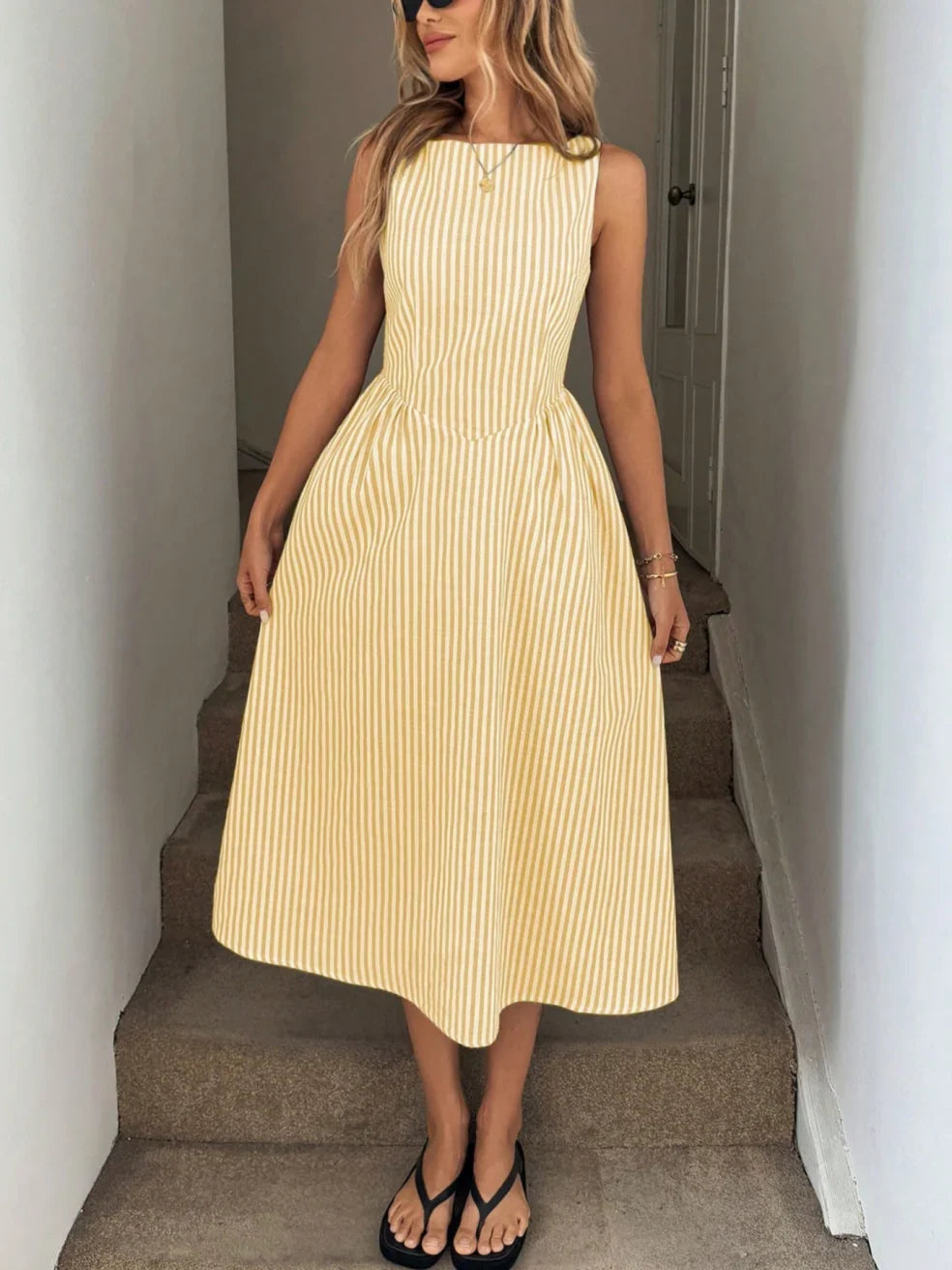 Denise™ Maxi Dress – Yellow | The Bellemont Sisters Australia