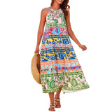 FELICITY™ – Chic Boho Halter Tiered Maxi Dress – #1 | The Bellemont Sisters Australia