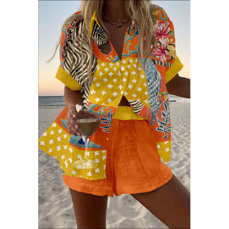 Sophia | Relaxed Shirt & Shorts Set – Design 19 | The Bellemont Sisters Australia