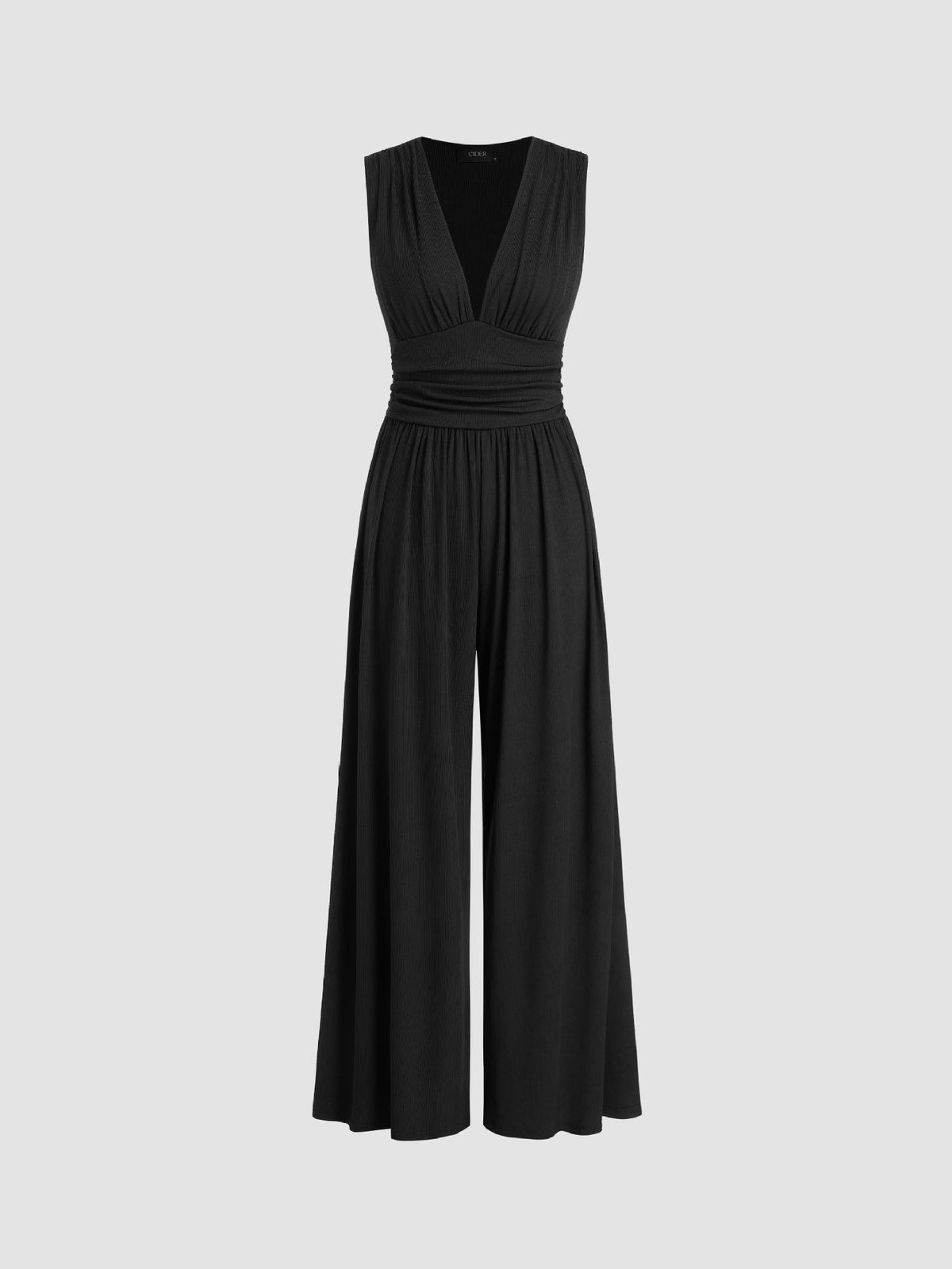 CHARITY – Chic Sleeveless Wide-Leg Jumpsuit – Black | The Bellemont Sisters Australia