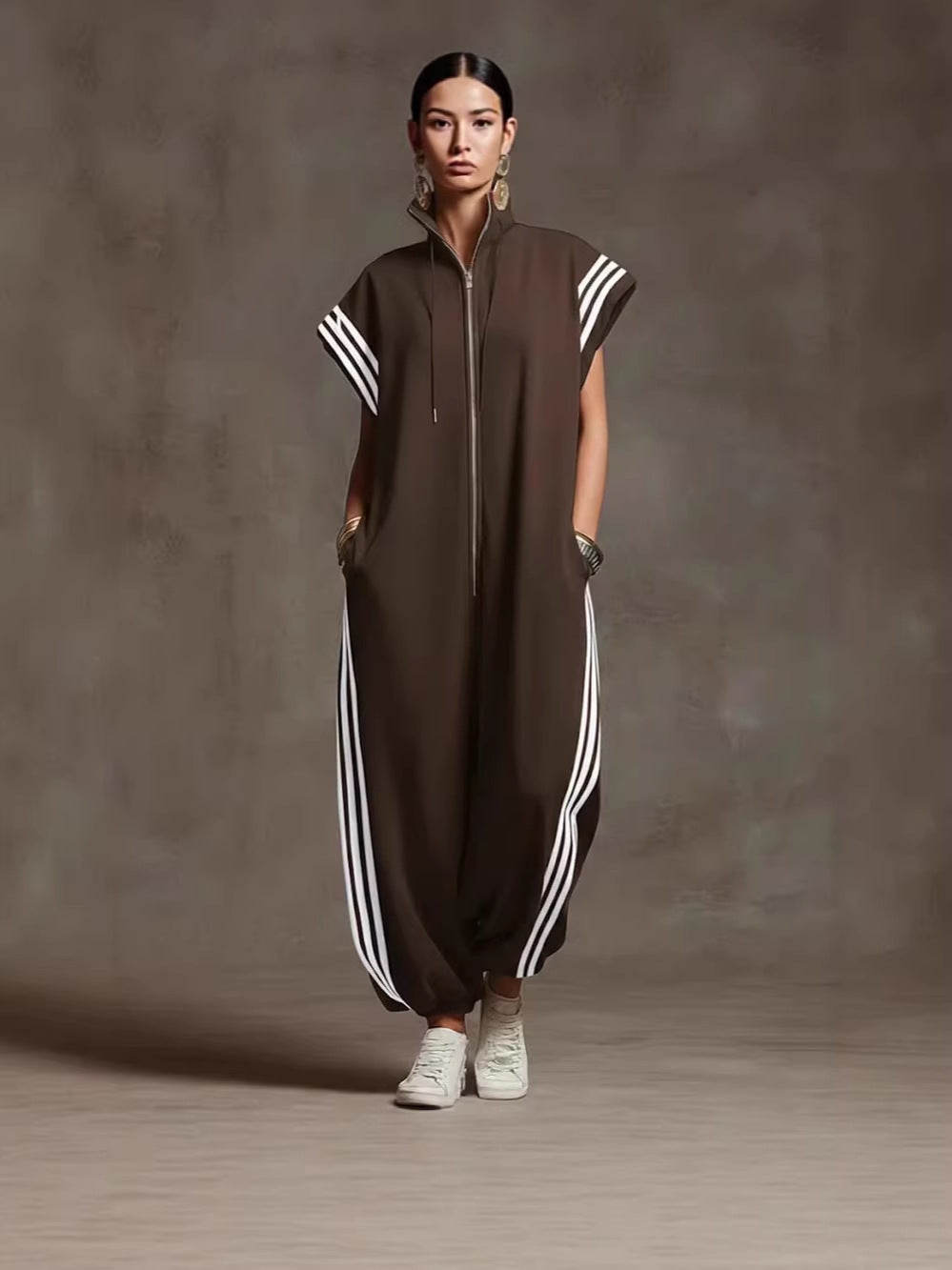 Bridgette | Zipper Neck Jumpsuit | The Bellemont Sisters Australia