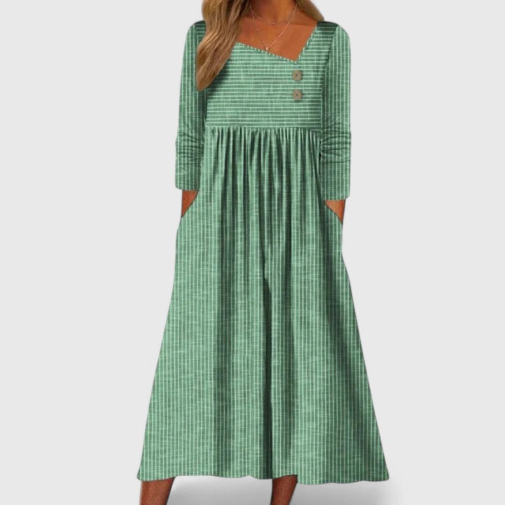 Cleomarie | Elegant Midi Dress – Green | The Bellemont Sisters Australia