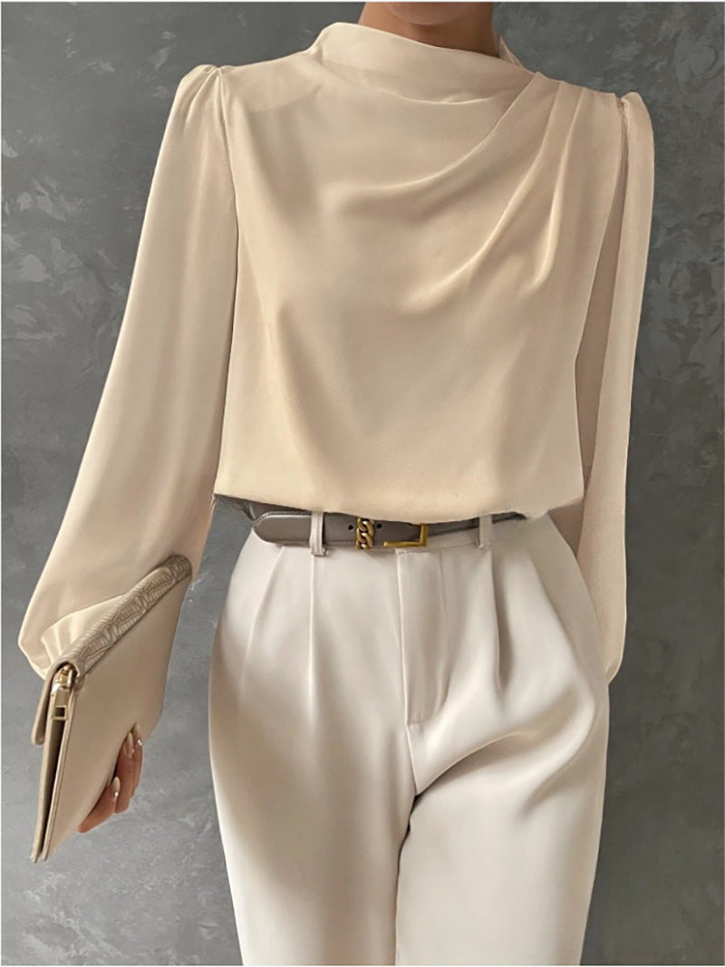 Madison | Women Elegant Relaxed Fit Long Sleeve Blouse – Off White | The Bellemont Sisters Australia