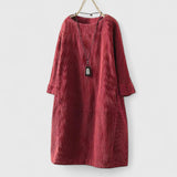 Lorra | Comfortable Midi Dress – Claret | The Bellemont Sisters Australia