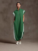 Bridgette | Zipper Neck Jumpsuit – Green | The Bellemont Sisters Australia