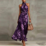 Lizbeth™ Floral Maxi Dress – Purple | The Bellemont Sisters Australia