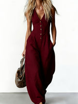 Margot | Jumpsuit – Dark red | The Bellemont Sisters Australia