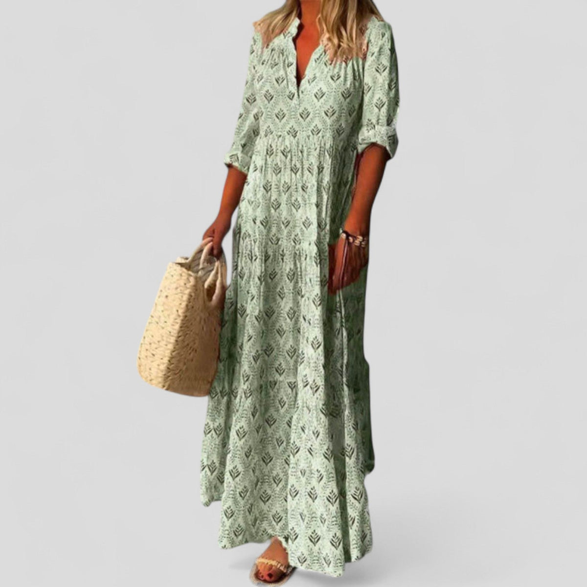 Marcivine | Sophisticated Maxi Dress – Green | The Bellemont Sisters Australia