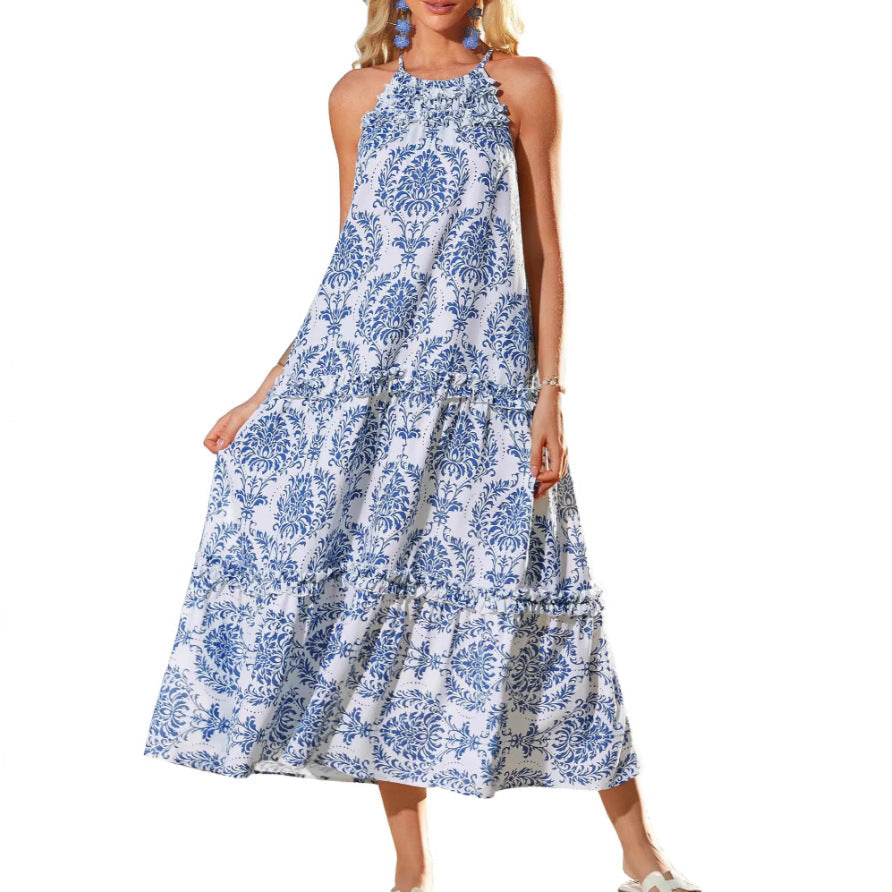FELICITY™ – Chic Boho Halter Tiered Maxi Dress – #2 | The Bellemont Sisters Australia