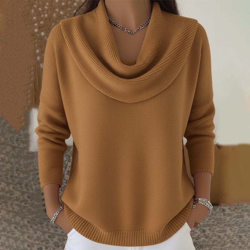 Vionne | Sweater with Collar – Brown | The Bellemont Sisters Australia