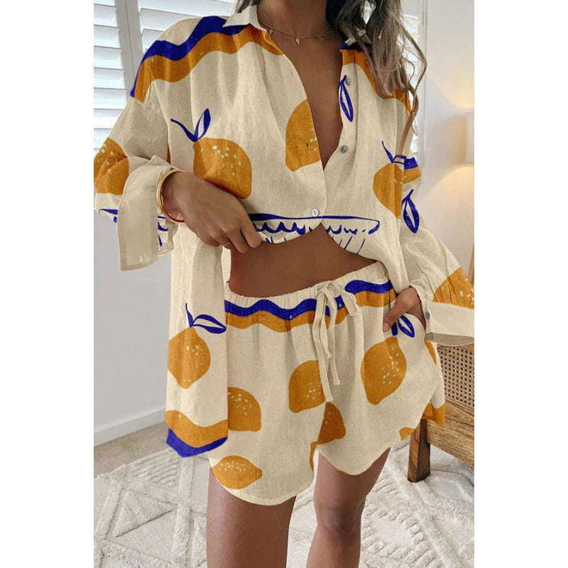 Sophia | Relaxed Shirt & Shorts Set – Design 20 | The Bellemont Sisters Australia