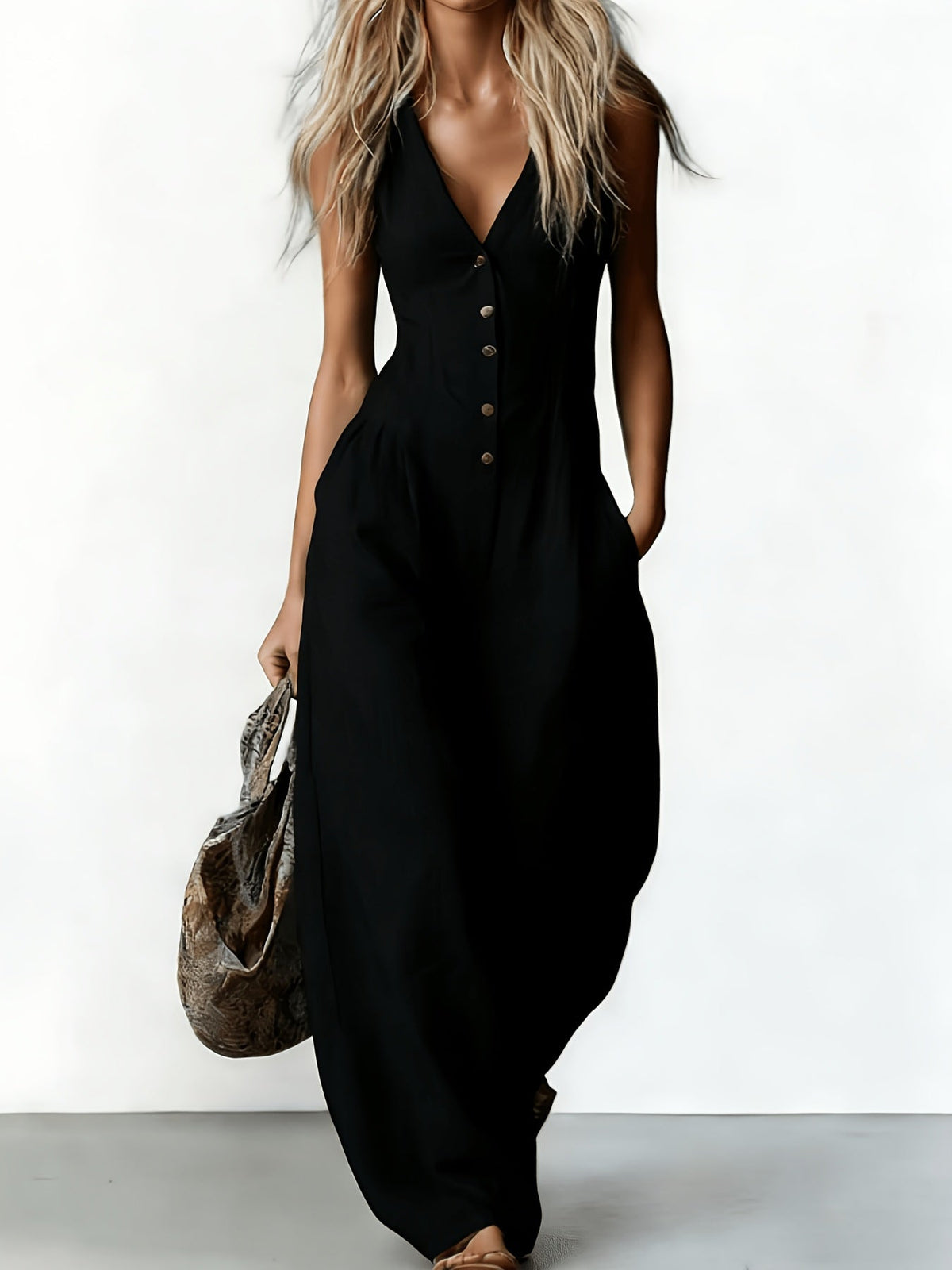 Margot | Jumpsuit – black | The Bellemont Sisters Australia