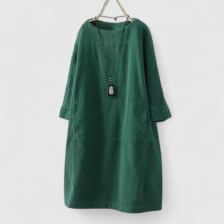 Lorra | Comfortable Midi Dress – Green | The Bellemont Sisters Australia