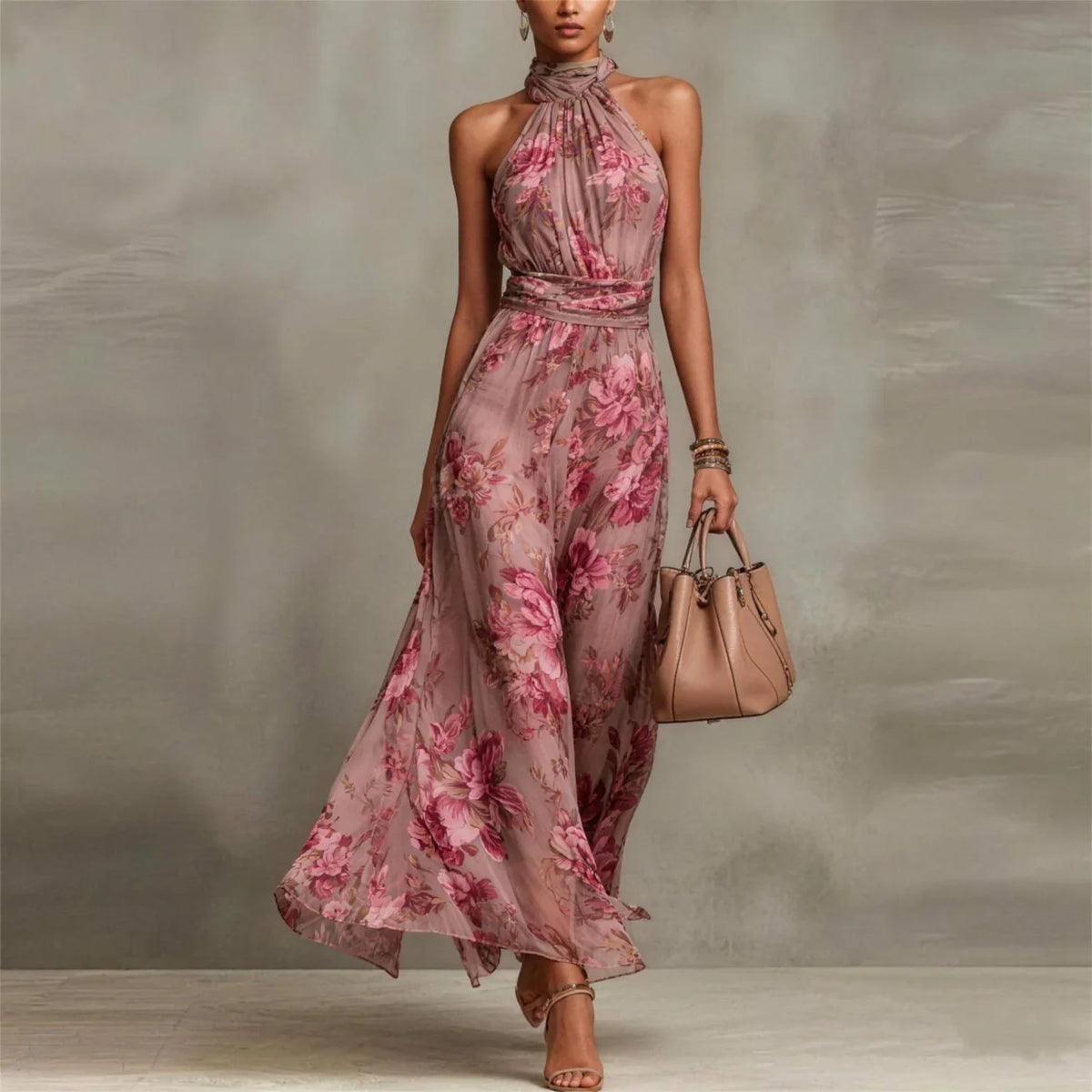 Lizbeth™ Floral Maxi Dress – Pink | The Bellemont Sisters Australia