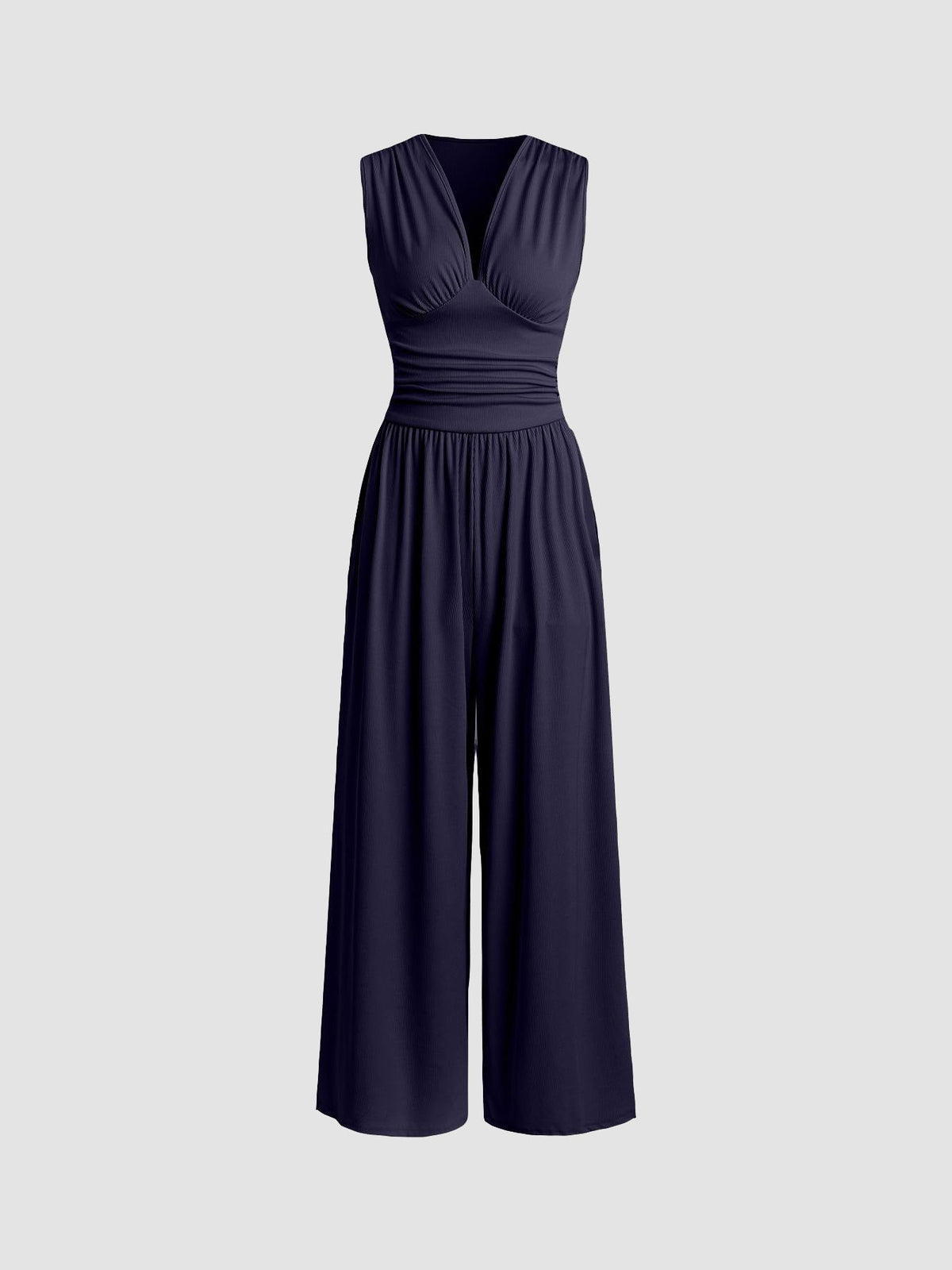 CHARITY – Chic Sleeveless Wide-Leg Jumpsuit – Navy | The Bellemont Sisters Australia