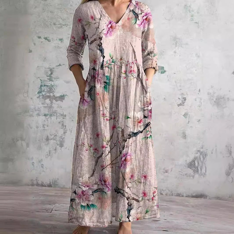 Caroline™ | Floral Summer Dress – Pink | The Bellemont Sisters Australia