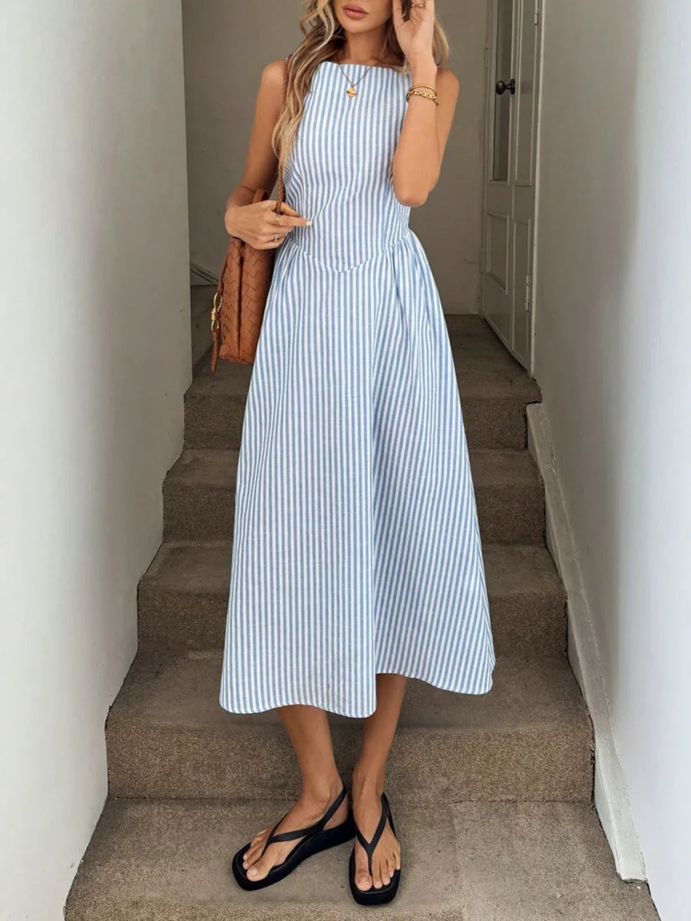 Denise™ Maxi Dress – Blue | The Bellemont Sisters Australia