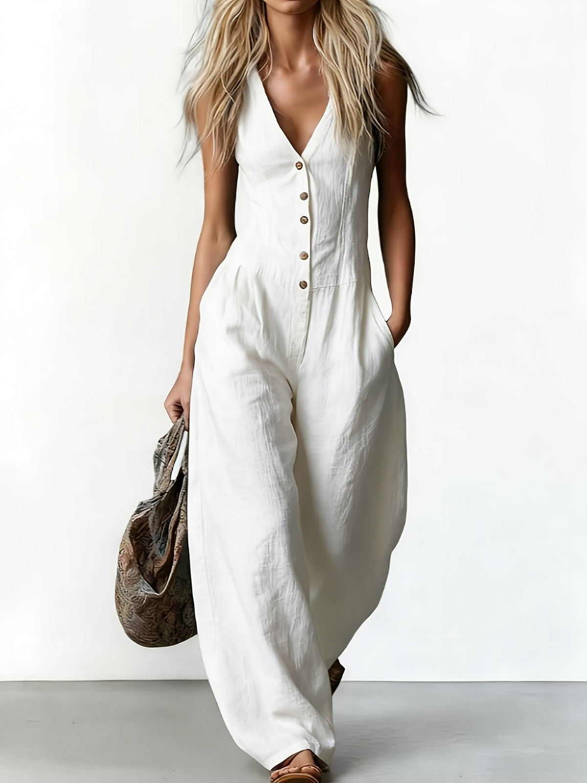 Margot | Jumpsuit – White | The Bellemont Sisters Australia