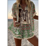 Sophia | Relaxed Shirt & Shorts Set – Design 7 | The Bellemont Sisters Australia