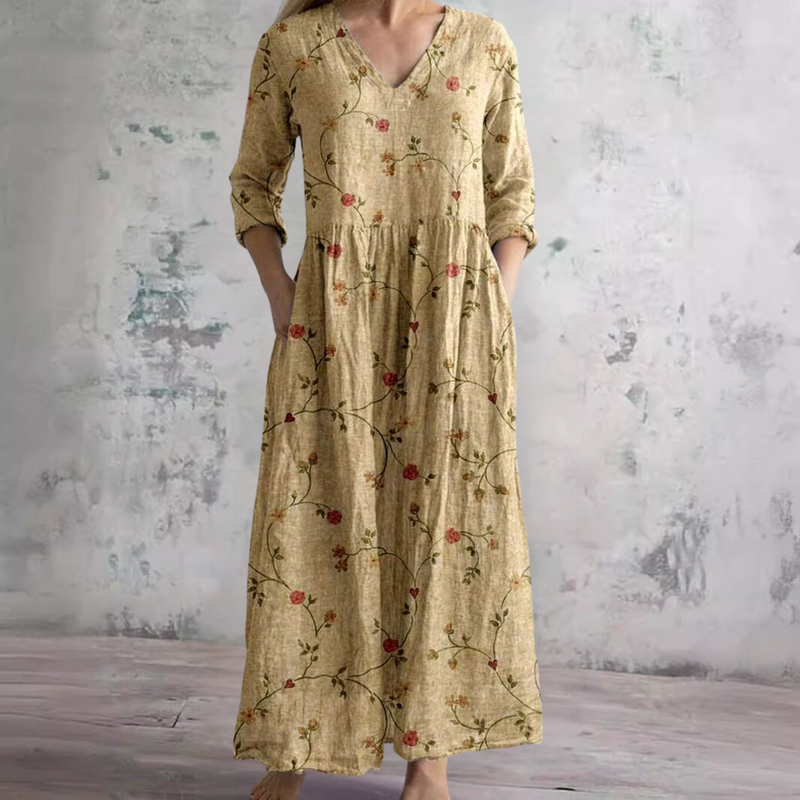 Erica™ | Floral Summer Dress – Yellow | The Bellemont Sisters Australia