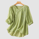 Loraine™ Elegant breathable blouse – Green | The Bellemont Sisters Australia