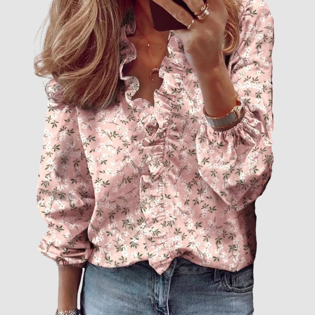 Chaya™ Stylish breathable Blouse – Pink | The Bellemont Sisters Australia
