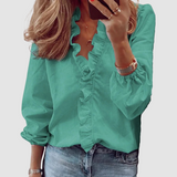 Chaya™ Stylish breathable Blouse – Green | The Bellemont Sisters Australia