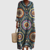 Ava | Geometric Midi Dress | The Bellemont Sisters Australia