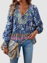 Audry™ Elegant Blouse – Blue | The Bellemont Sisters Australia