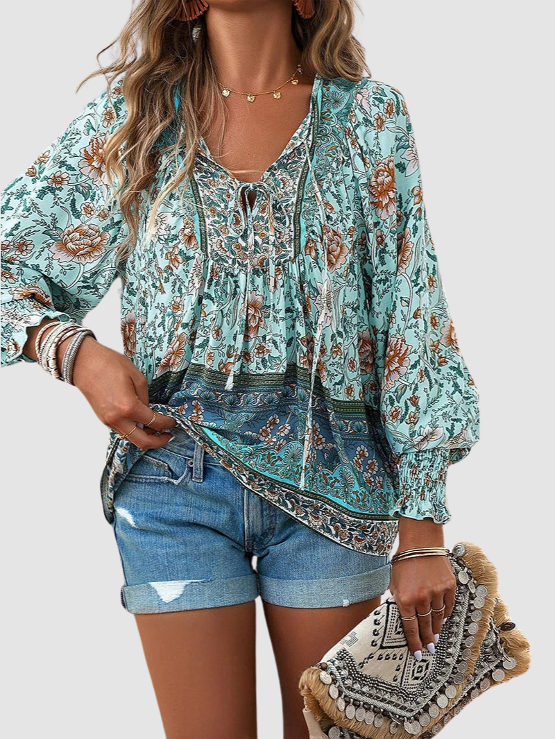 Audry™ Elegant Blouse – Green | The Bellemont Sisters Australia