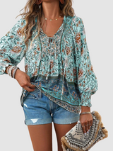 Audry™ Elegant Blouse – Green | The Bellemont Sisters Australia