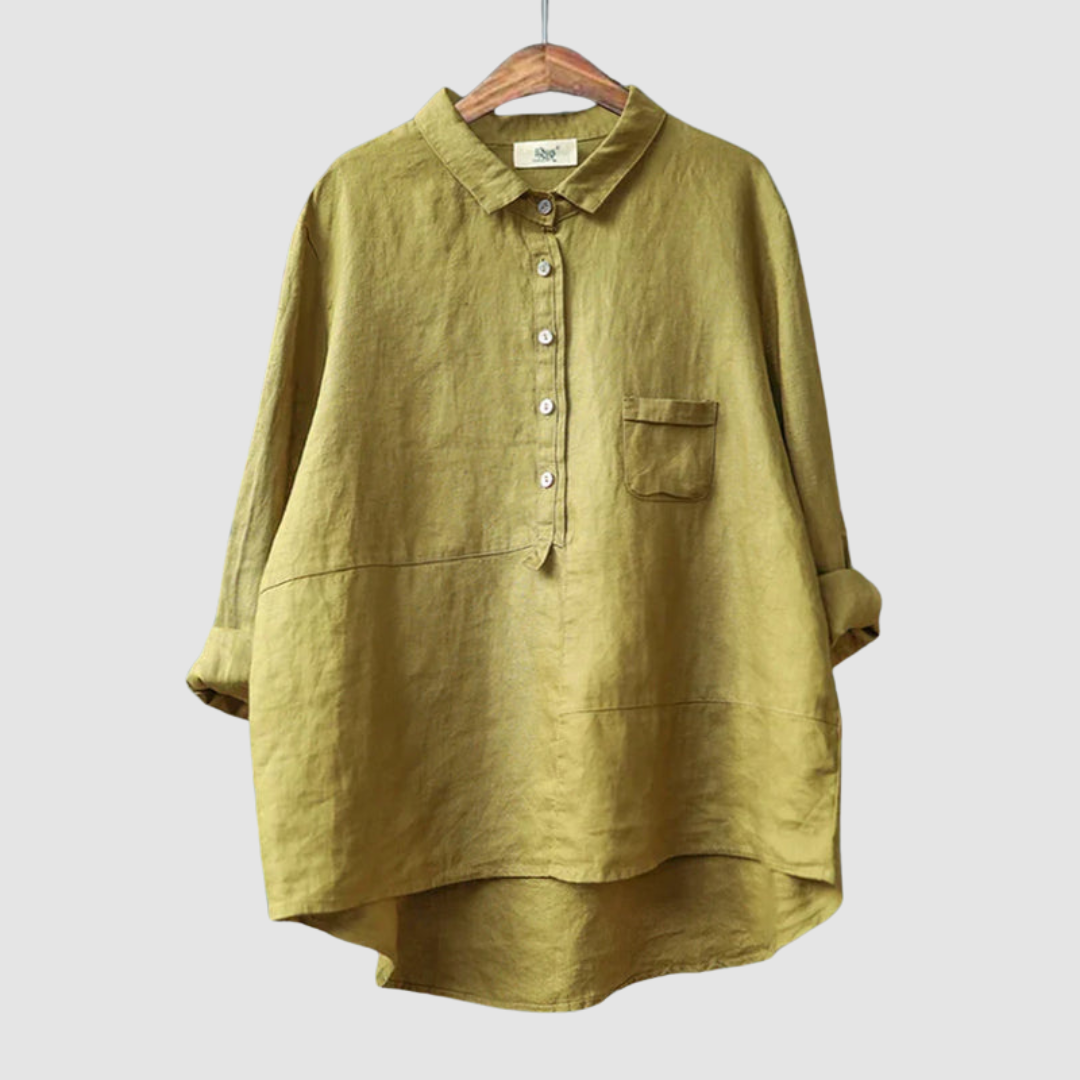 Winona™ Timeless Breathable blouse – Yellow | The Bellemont Sisters Australia