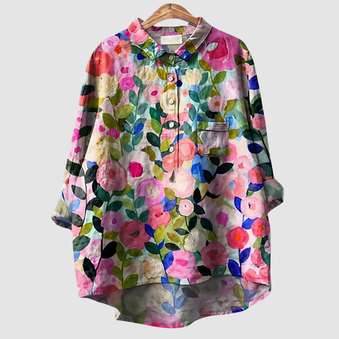 Luna™ Romantic Floral Print Blouse – Floral 1 | The Bellemont Sisters Australia