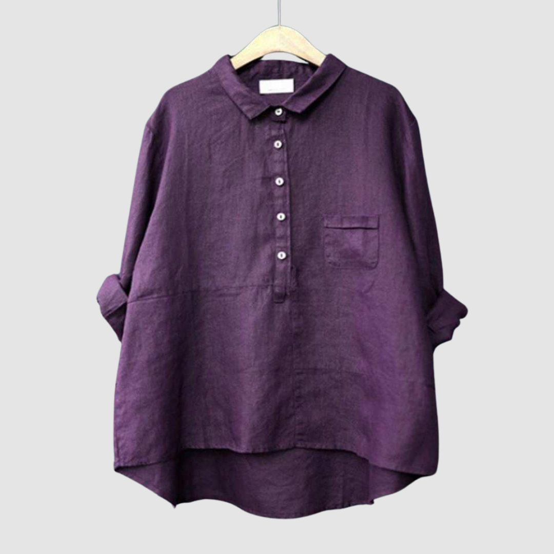 Winona™ Timeless Breathable blouse – Purple | The Bellemont Sisters Australia