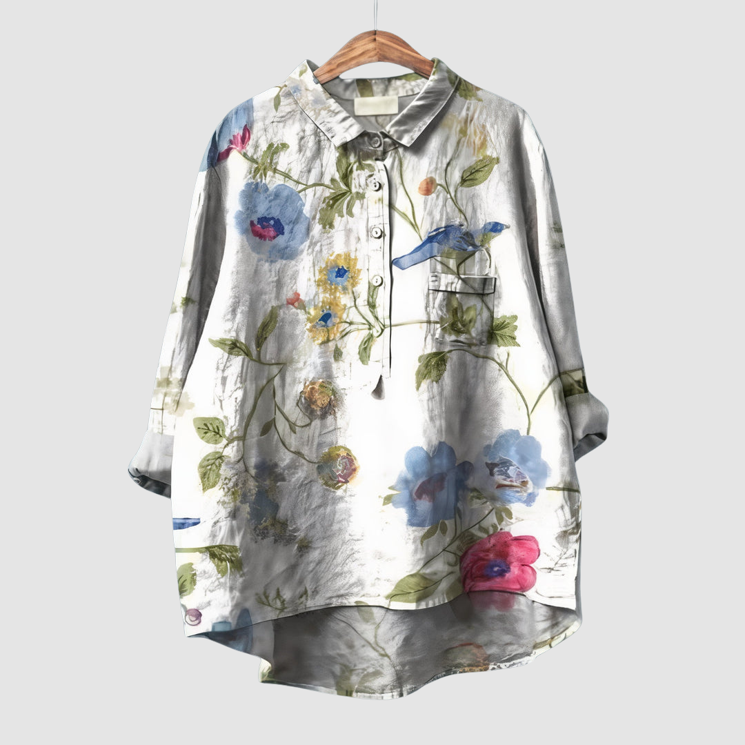 Luna™ Romantic Floral Print Blouse – Floral 8 | The Bellemont Sisters Australia