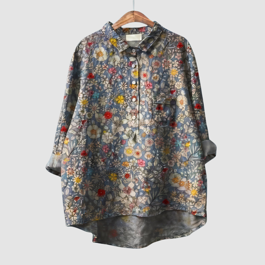 Luna™ Romantic Floral Print Blouse – Floral 9 | The Bellemont Sisters Australia