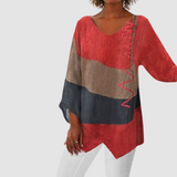 Ivory™ Loose breathable shirt – Red | The Bellemont Sisters Australia