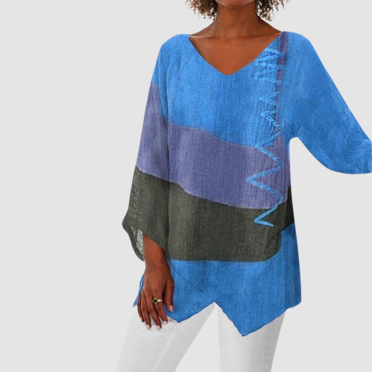 Ivory™ Loose breathable shirt – Blue | The Bellemont Sisters Australia