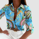 Donna™ Chic pocket blouse – Blue | The Bellemont Sisters Australia