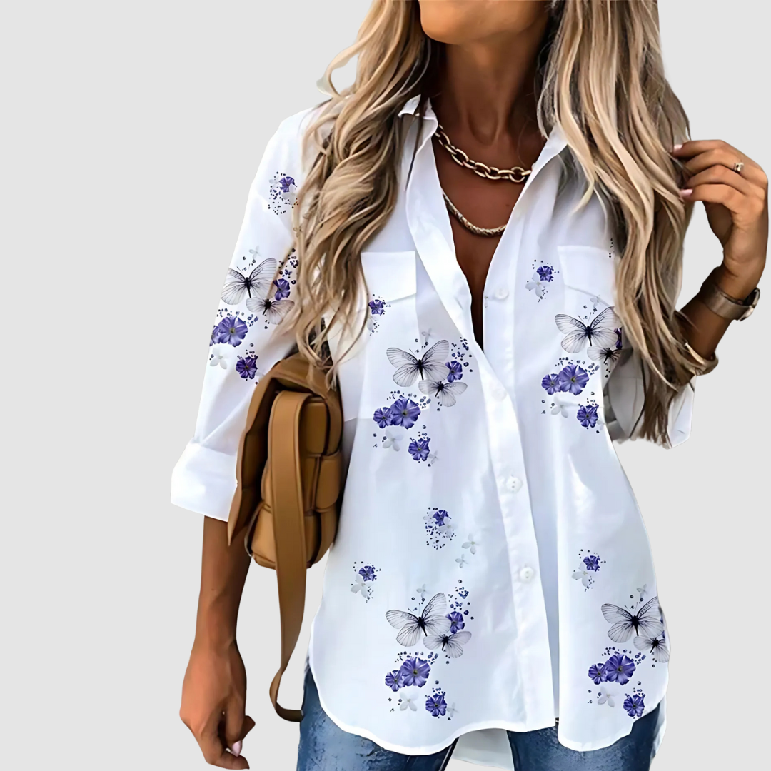 Amy™ Chic breathable blouse – Luna | The Bellemont Sisters Australia