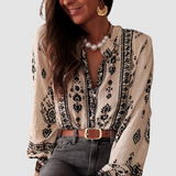 Jessica™ Chic breathable Boho blouse – Soft Beige | The Bellemont Sisters Australia