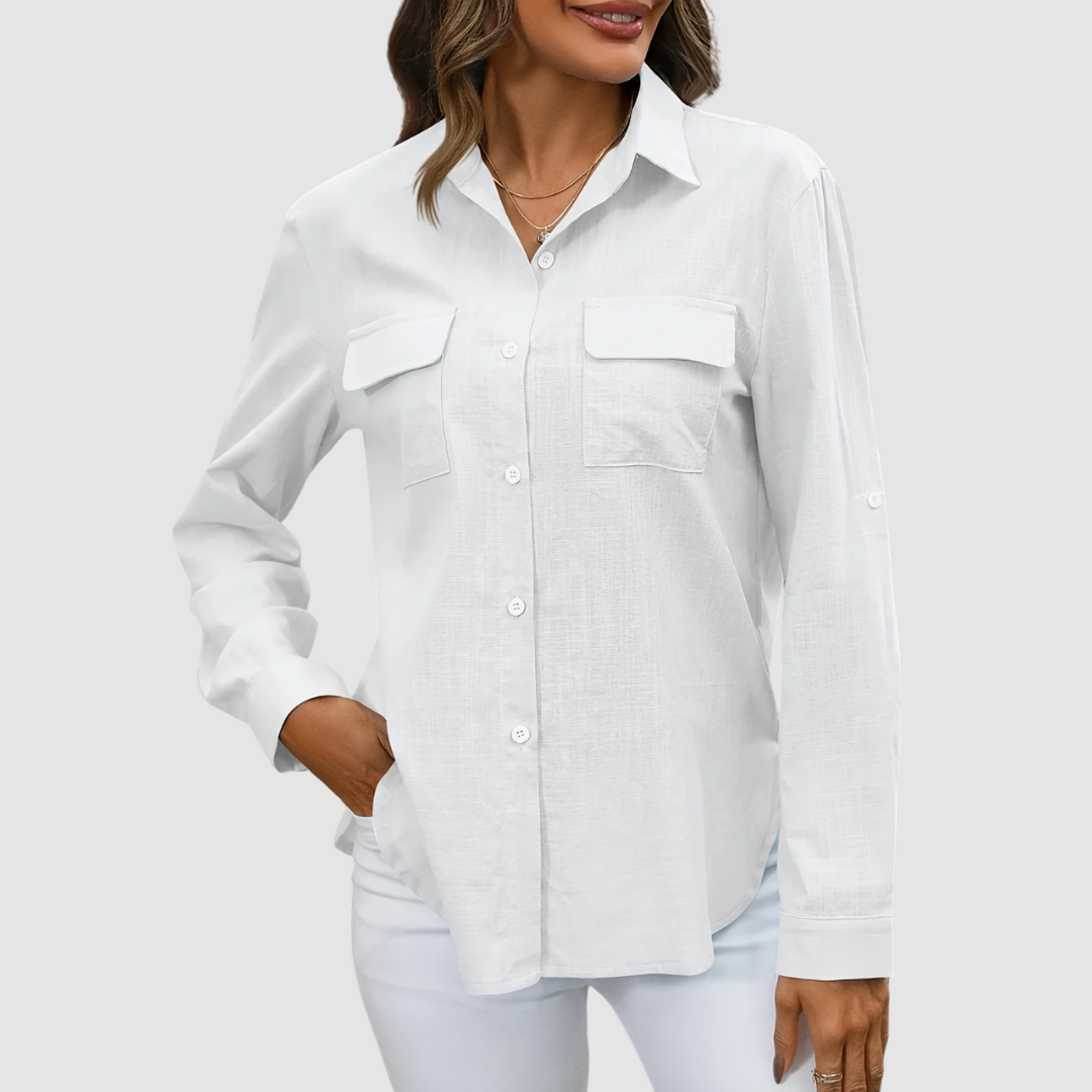 Celest™ Elegant pocket blouse | The Bellemont Sisters Australia