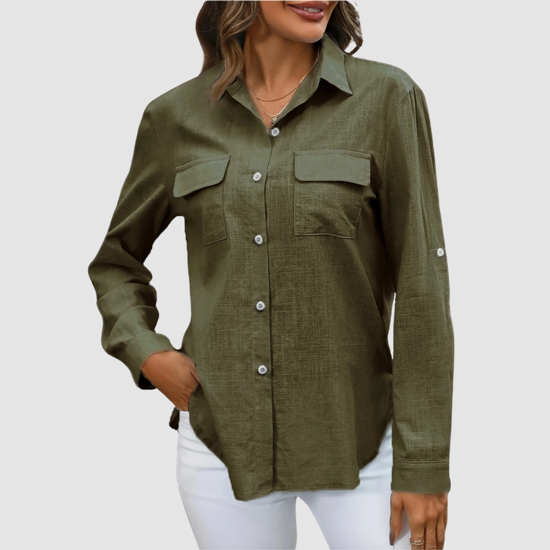 Celest™ Elegant pocket blouse | The Bellemont Sisters Australia