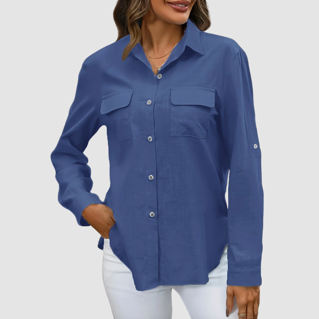 Celest™ Elegant pocket blouse | The Bellemont Sisters Australia
