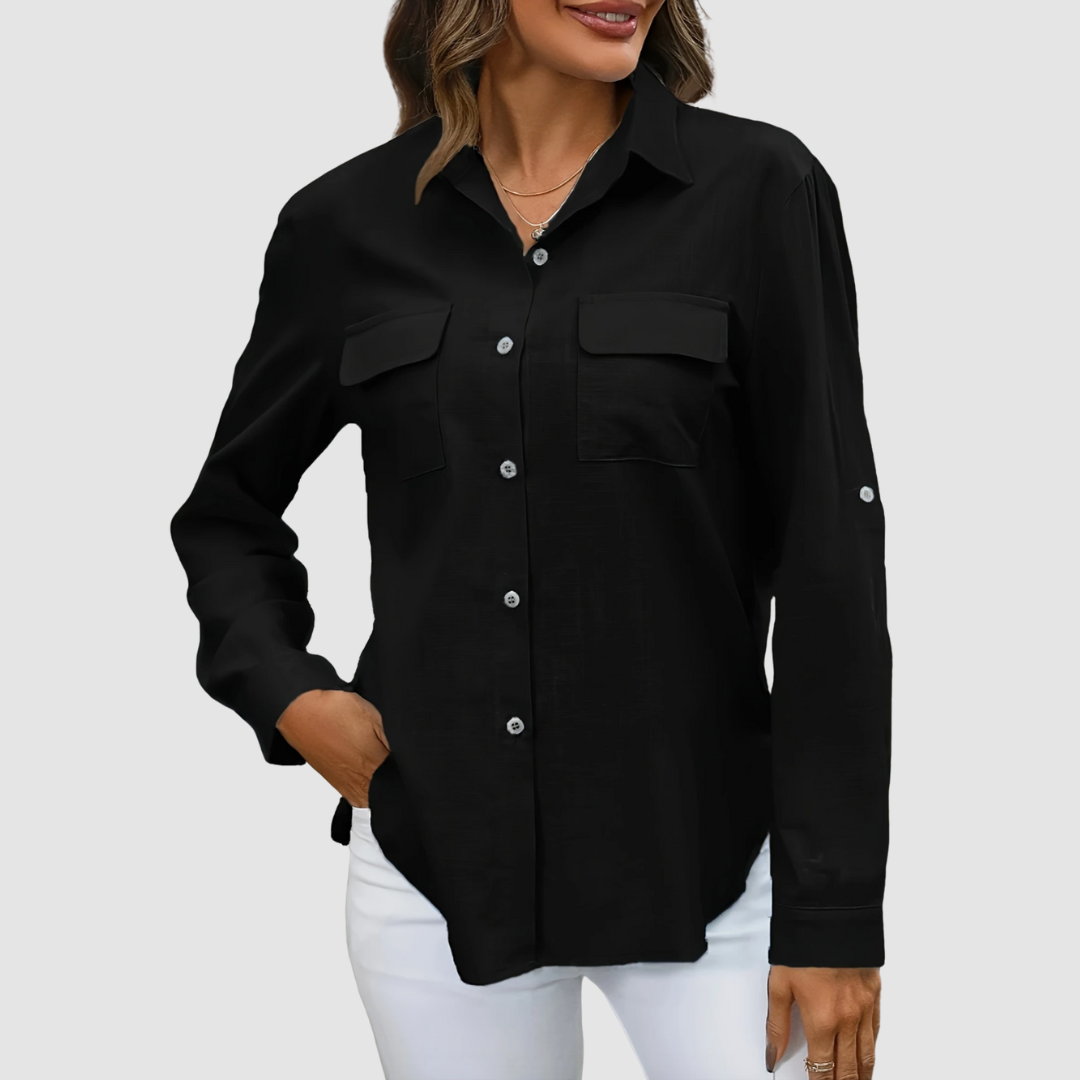 Celest™ Elegant pocket blouse | The Bellemont Sisters Australia